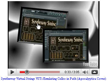 Syntheway Virtual Strings VSTi Emulating Cellos in Path (Apocalyptica Cover)