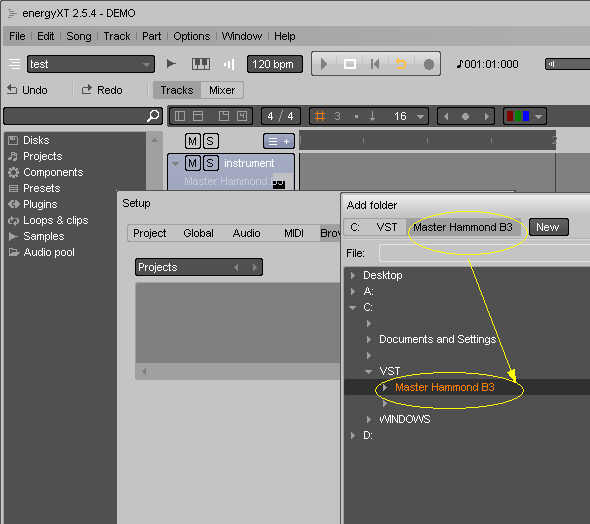 energyXT: Setting up Sytheway VST plugins