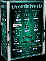Overdriverb is a subtle stereo overdrive and soft distortion effect with a reverb blend and a variable filter tone to producing a smooth overdriven sound with a gritty nuance. Available as plugin in VST and VST3 64 bit versions for Windows as well as in Audio Unit format for macOS Catalina...