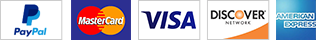 You can pay with your credit card, debit card ( are accepted if they have a Visa or MasterCard logo) checking account or PayPal funds //// PayPal.com, the Internet's leading payment network /// Safe Shopping: 168 bit keys High-grade Encryption