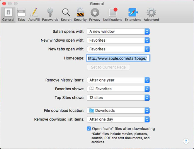 safari disable auto extract zip